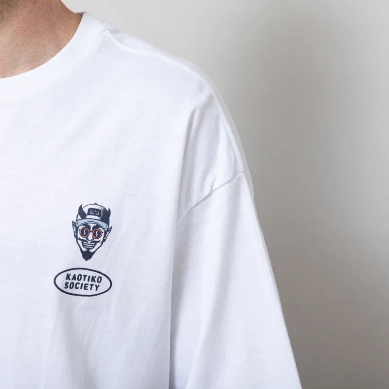 Kaotiko Cold Drinks T Shirt White-6