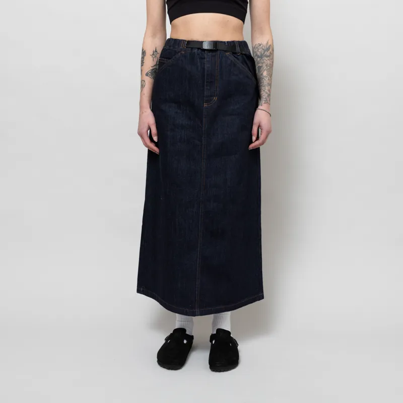 Gramicci Womens Japanese Denim Skirt Indigo