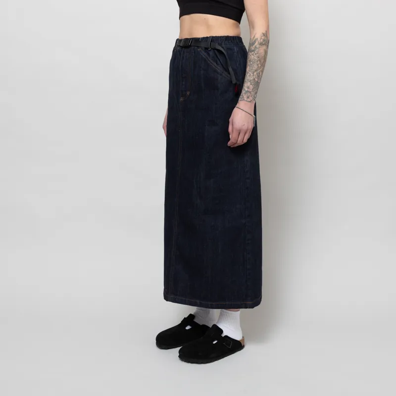 Gramicci Womens Japanese Denim Skirt Indigo-1