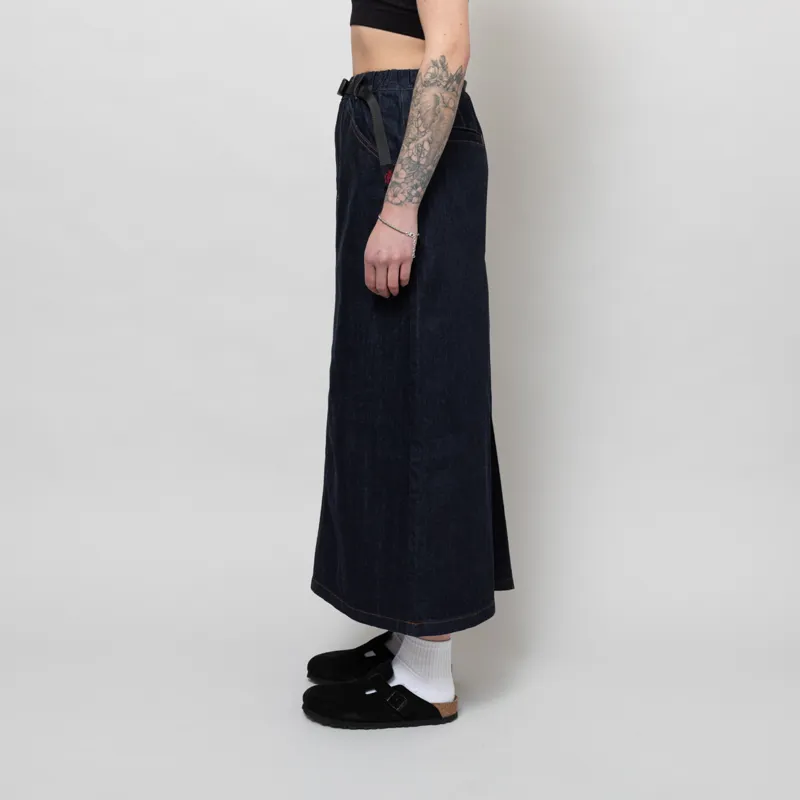 Gramicci Womens Japanese Denim Skirt Indigo-2