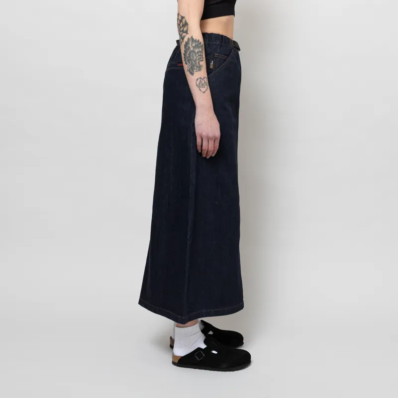 Gramicci Womens Japanese Denim Skirt Indigo-4