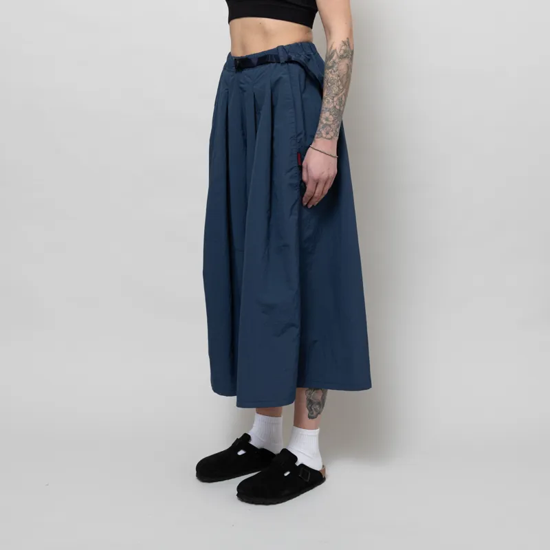 Gramicci Womens Nylon Flare Pant Deep Navy-1