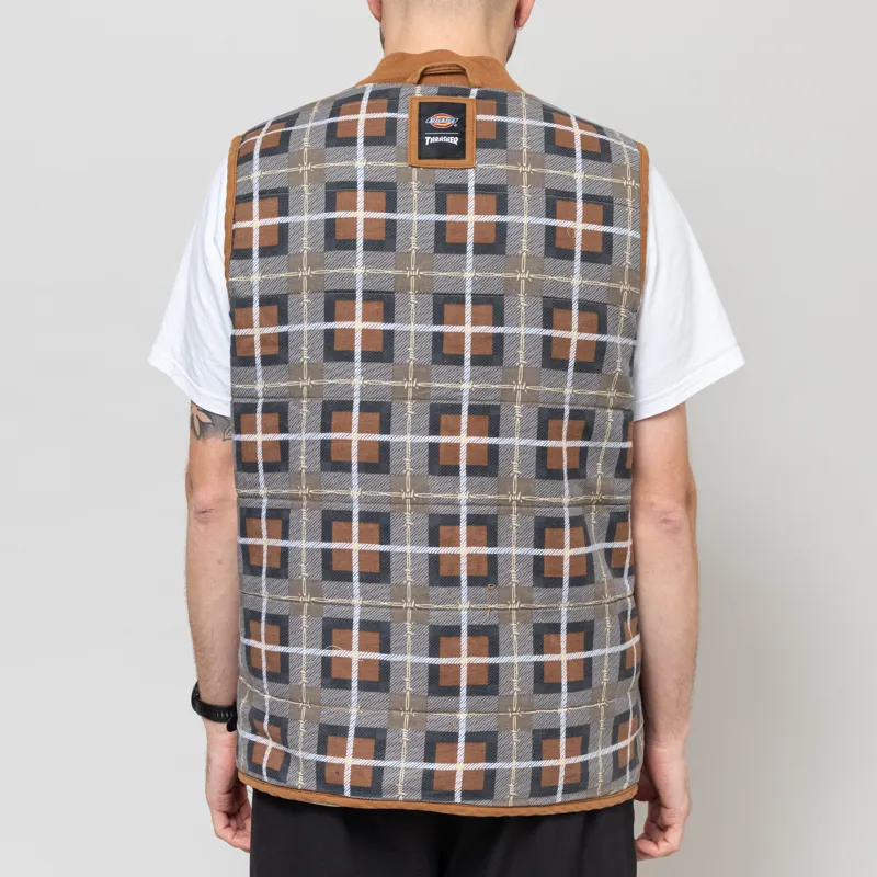 Dickies x Thrasher Vest Brown Duck-5