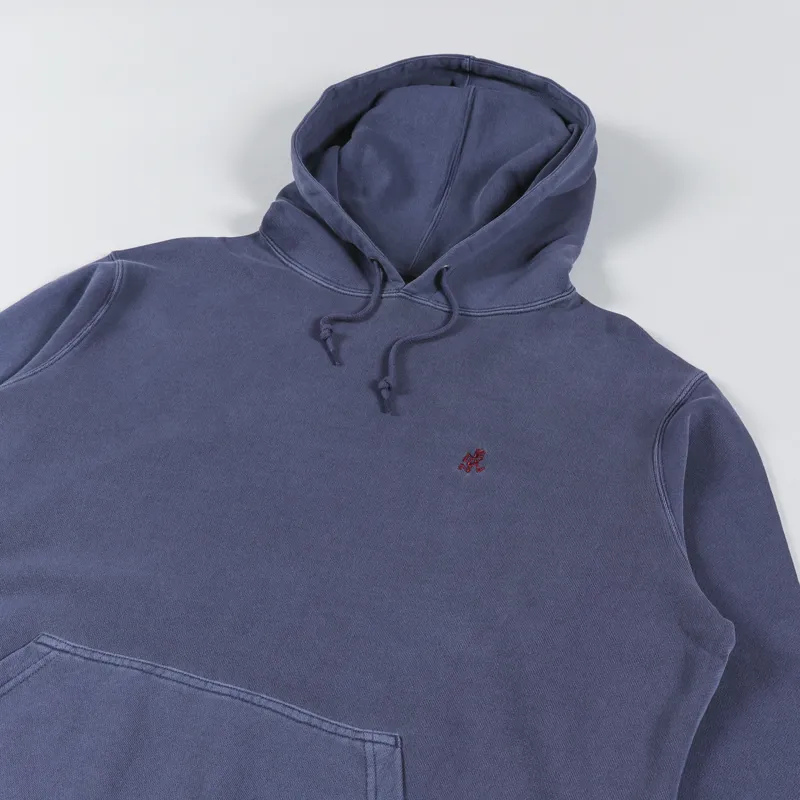 Gramicci One Point Hooded Sweat Navy Pigment-1