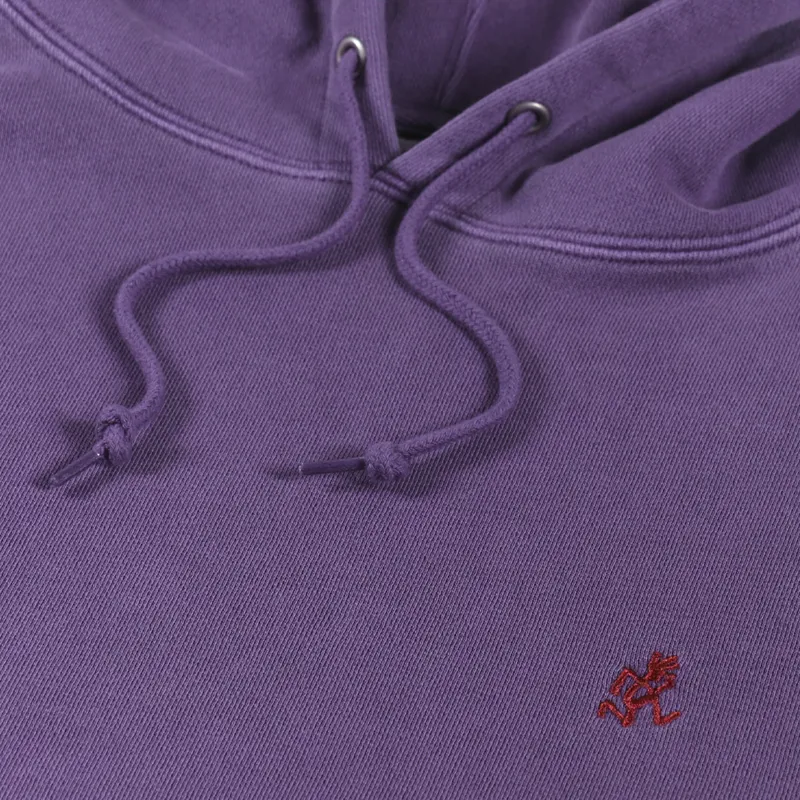 Gramicci One Point Hooded Sweat Purple Pigment-3