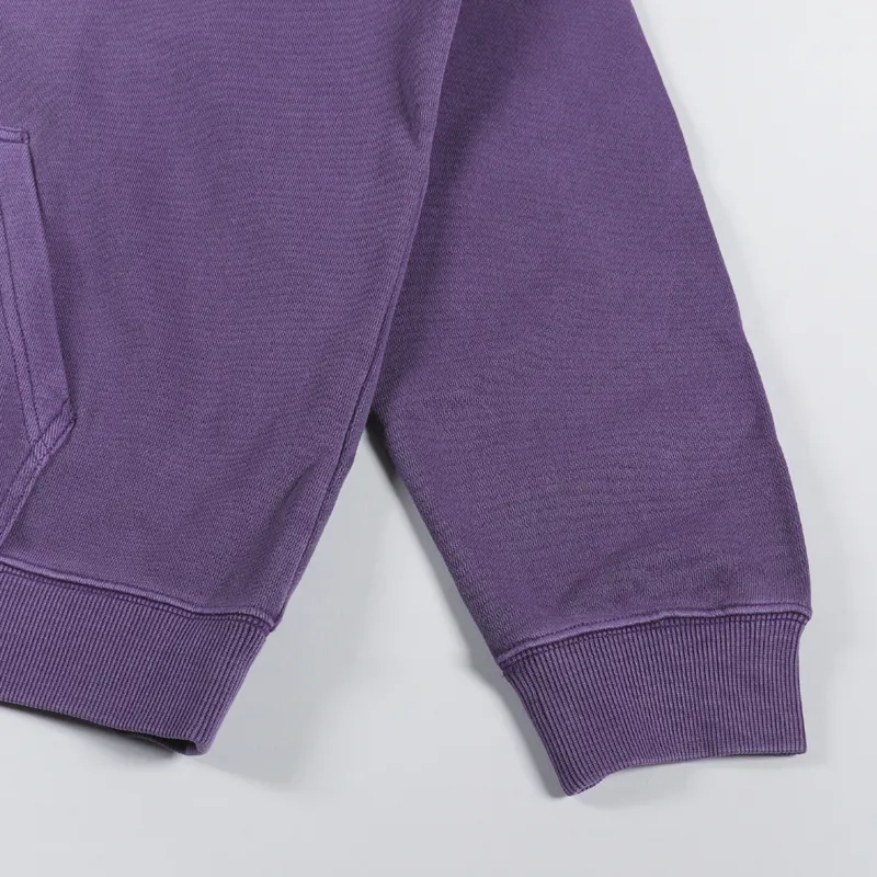 Gramicci One Point Hooded Sweat Purple Pigment-4