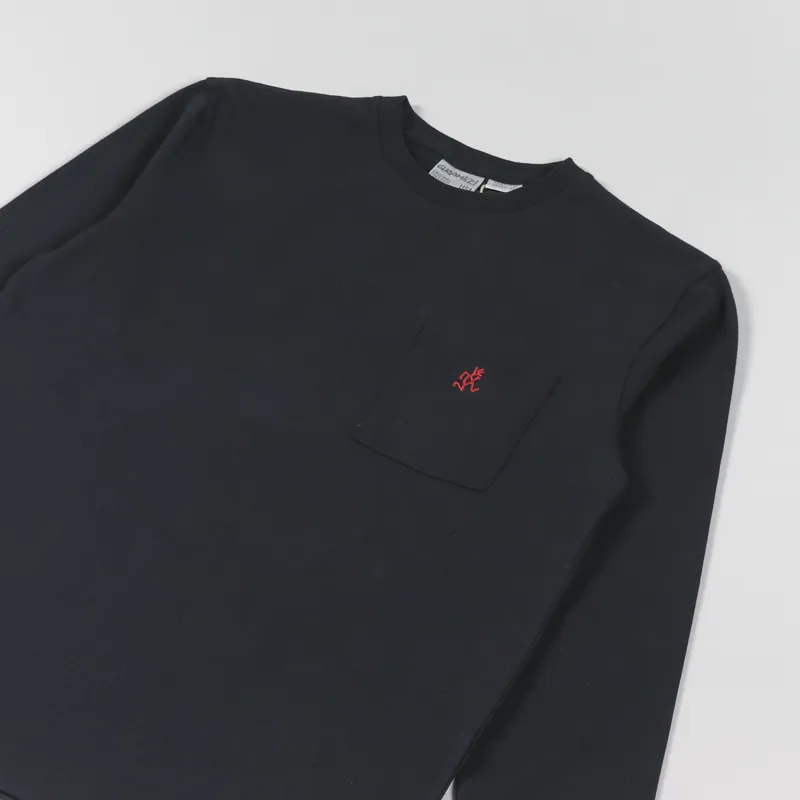 Gramicci One Point Long Sleeve T Shirt Black-2
