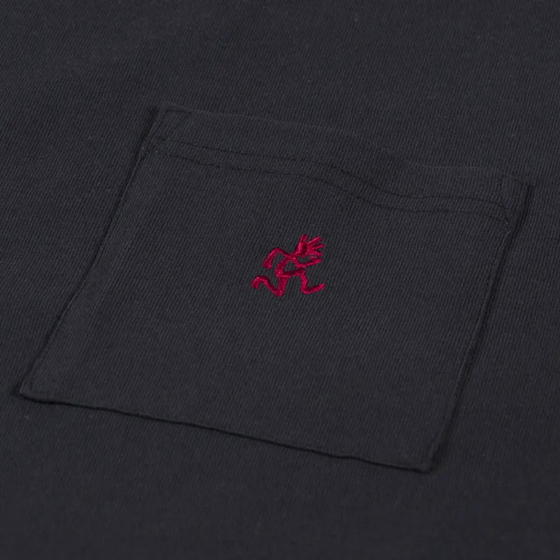 Gramicci One Point T Shirt Vintage Black-1