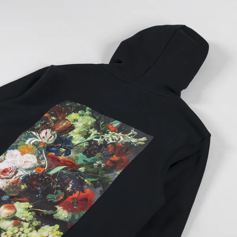 Poetic Collective Flower Hoodie Black -2