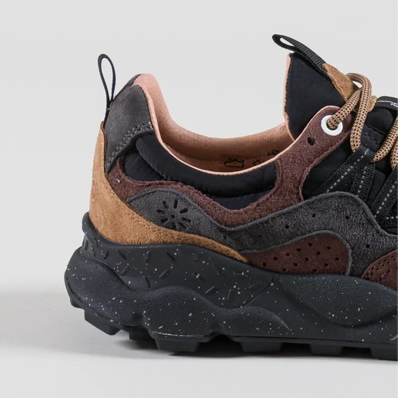Flower Mountain Yamano 3 Shoes Dark Grey Black Dark Brown Suede Nylon-4