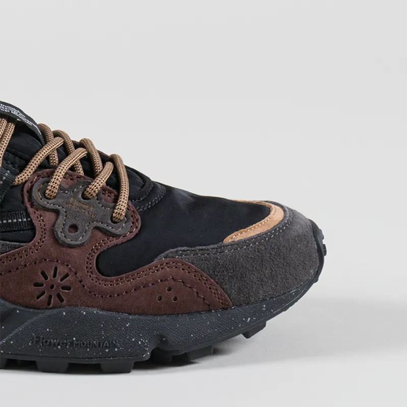 Flower Mountain Yamano 3 Shoes Dark Grey Black Dark Brown Suede Nylon-5
