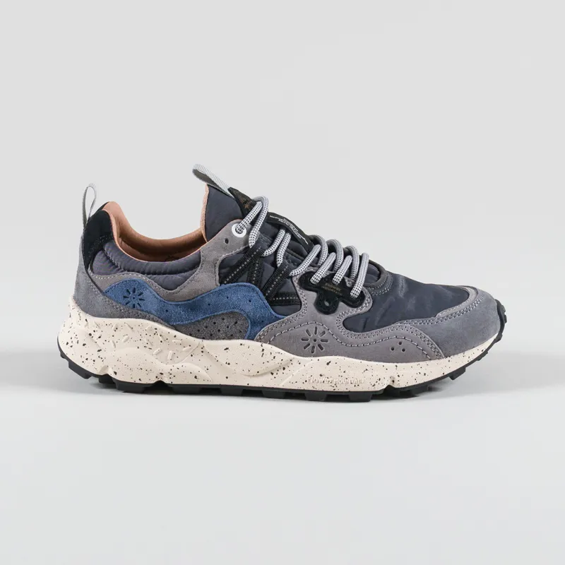Flower Mountain Yamano 3 Shoes Dark Grey Navy Suede Nylon-2