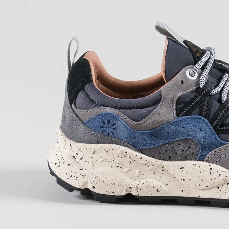 Flower Mountain Yamano 3 Shoes Dark Grey Navy Suede Nylon-4