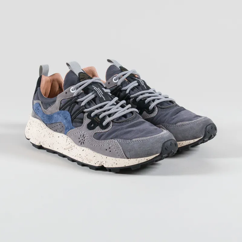 Flower Mountain Yamano 3 Shoes Dark Grey Navy Suede Nylon