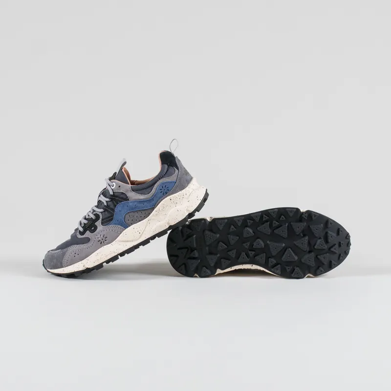 Flower Mountain Yamano 3 Shoes Dark Grey Navy Suede Nylon-3