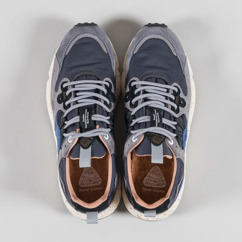 Flower Mountain Yamano 3 Shoes Dark Grey Navy Suede Nylon-6
