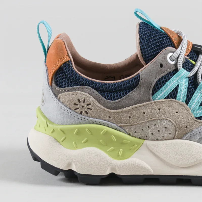 Flower Mountain Yamano 3 Shoes Light Grey Navy Suede Mesh-4