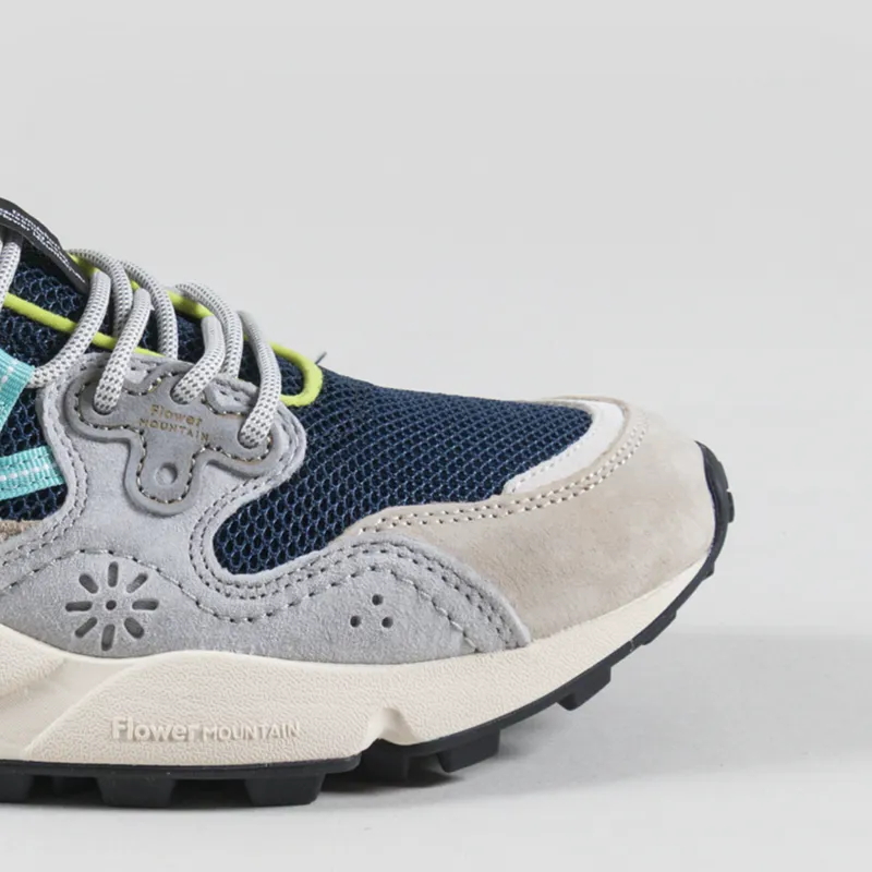 Flower Mountain Yamano 3 Shoes Light Grey Navy Suede Mesh-5