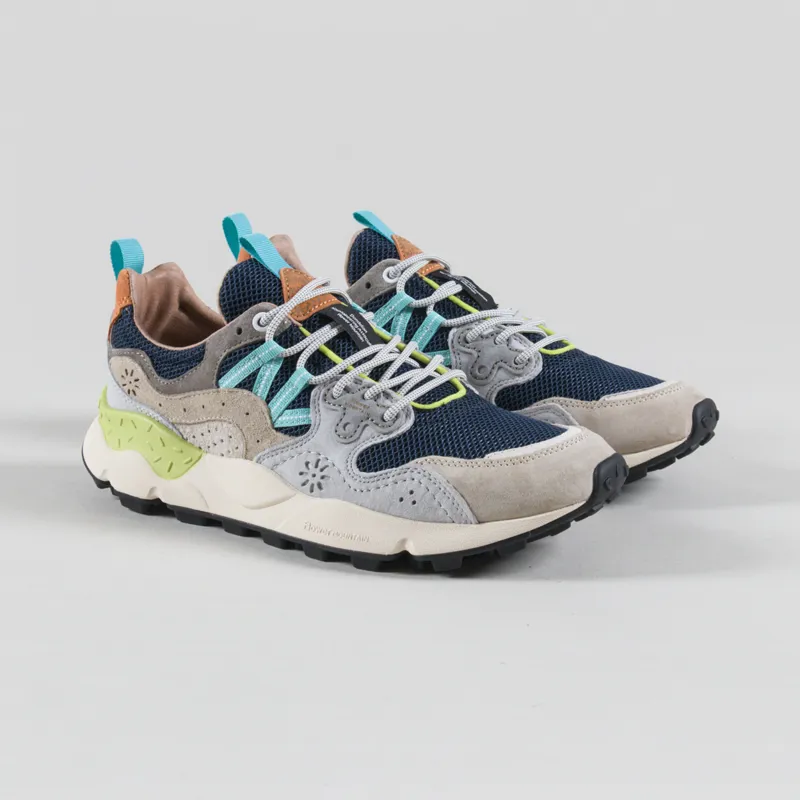 Flower Mountain Yamano 3 Shoes Light Grey Navy Suede Mesh