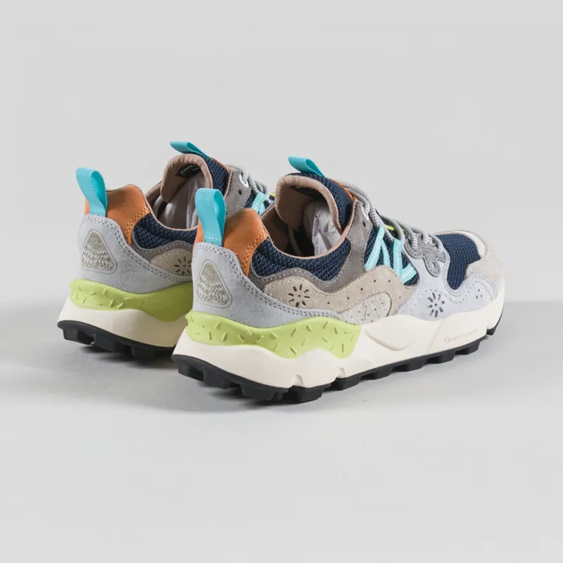 Flower Mountain Yamano 3 Shoes Light Grey Navy Suede Mesh-1