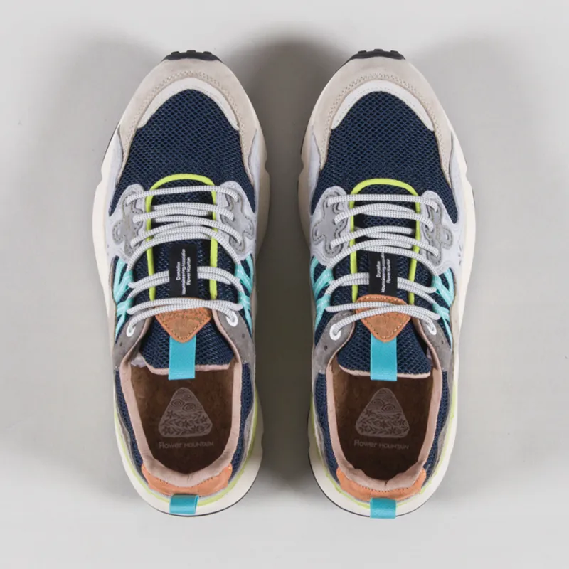 Flower Mountain Yamano 3 Shoes Light Grey Navy Suede Mesh-6