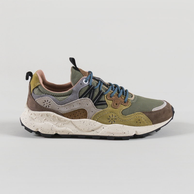 Flower Mountain Yamano 3 Shoes Brown Military Cognac Suede Nylon-2