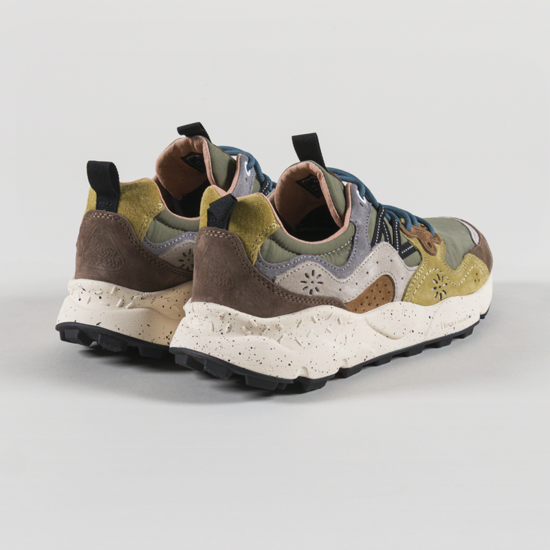 Flower Mountain Yamano 3 Shoes Brown Military Cognac Suede Nylon-1