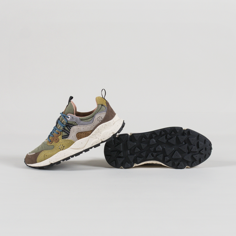 Flower Mountain Yamano 3 Shoes Brown Military Cognac Suede Nylon-3