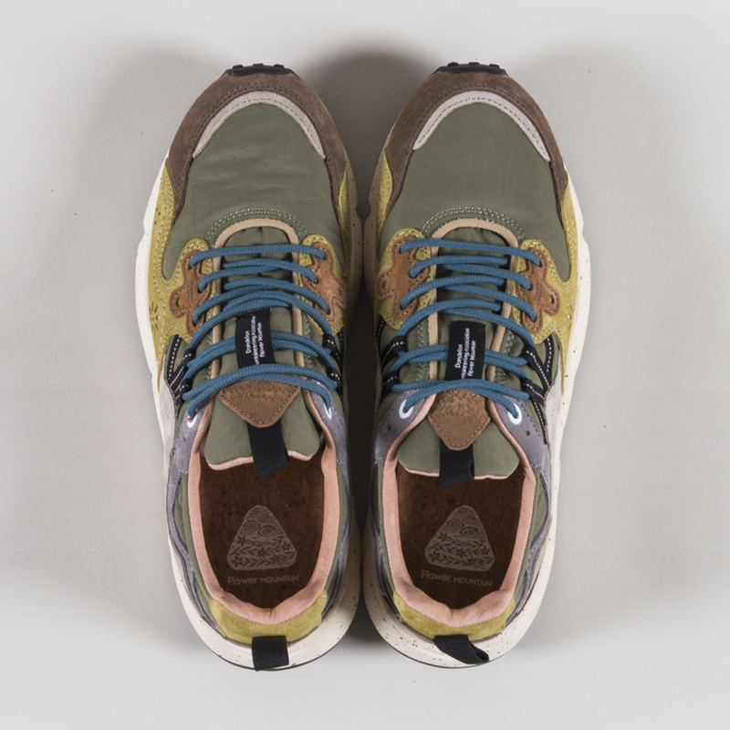 Flower Mountain Yamano 3 Shoes Brown Military Cognac Suede Nylon-6