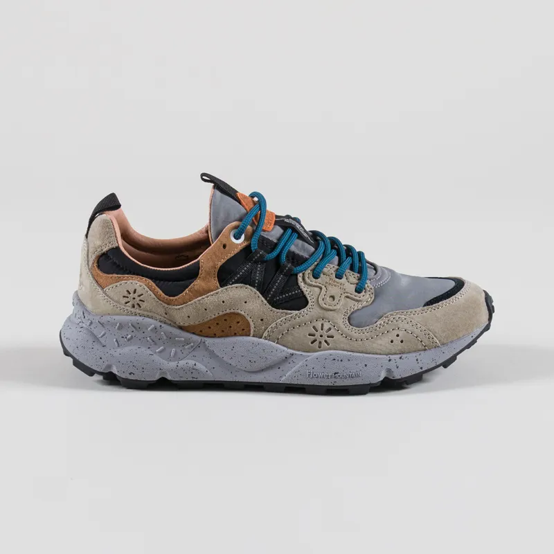 Flower Mountain Yamano 3 Shoes Dark Beige Grey Black Suede Nylon-2