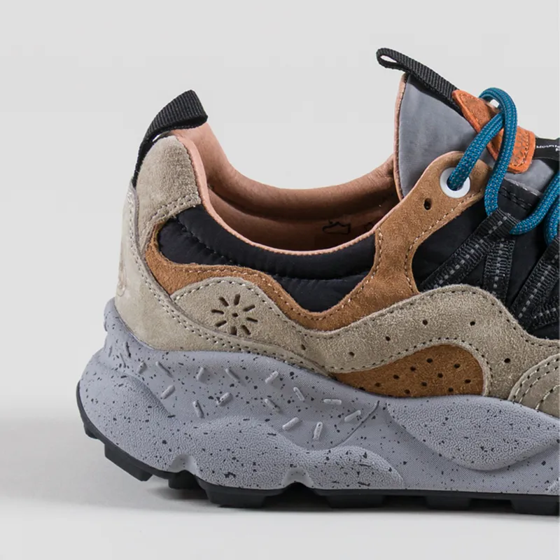 Flower Mountain Yamano 3 Shoes Dark Beige Grey Black Suede Nylon-4