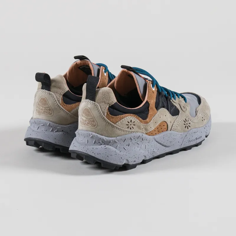 Flower Mountain Yamano 3 Shoes Dark Beige Grey Black Suede Nylon-1