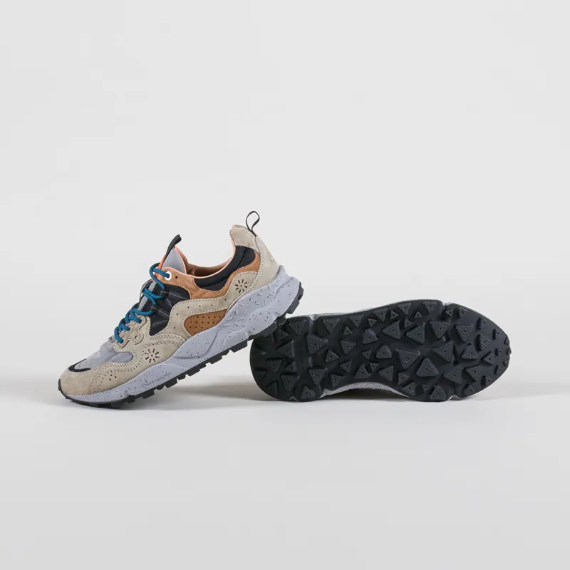 Flower Mountain Yamano 3 Shoes Dark Beige Grey Black Suede Nylon-3