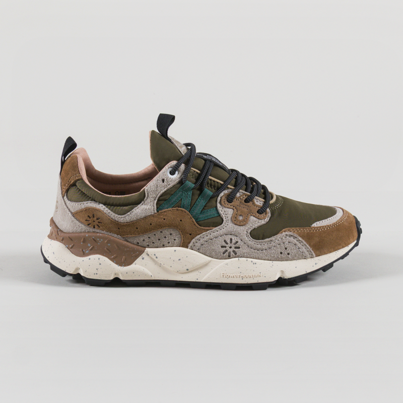 Flower Mountain Yamano 3 Shoes Cream Brown Taupe Suede Nylon-2
