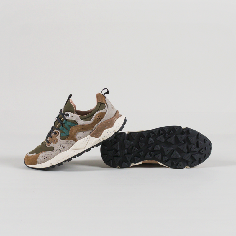 Flower Mountain Yamano 3 Shoes Cream Brown Taupe Suede Nylon-3