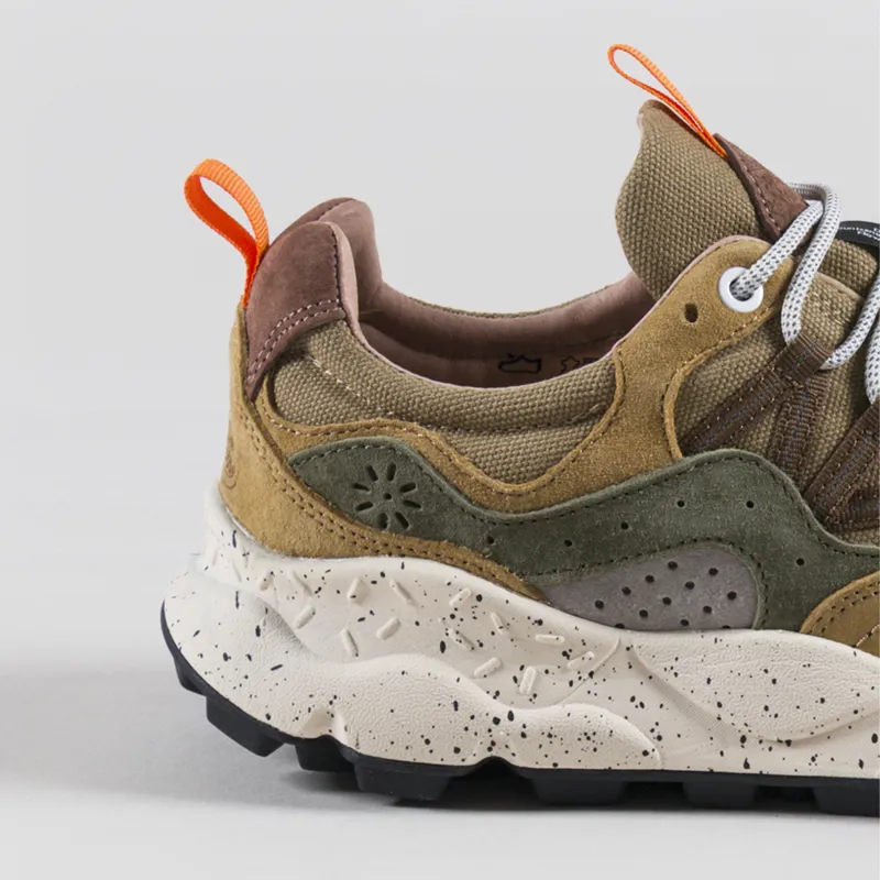 Flower Mountain Yamano 3 Shoes Khaki Military Suede Canvas-4