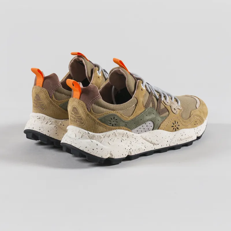 Flower Mountain Yamano 3 Shoes Khaki Military Suede Canvas-1