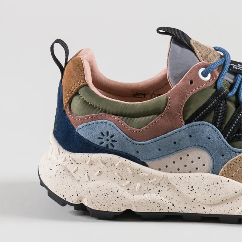 Flower Mountain Yamano 3 Shoes Navy Light Brown Grey Suede Nylon-4