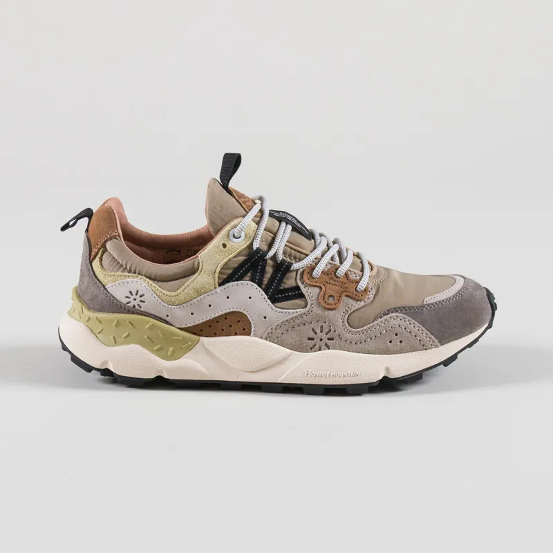 Flower Mountain Yamano 3 Shoes Mud Taupe Milk Suede Nylon-2
