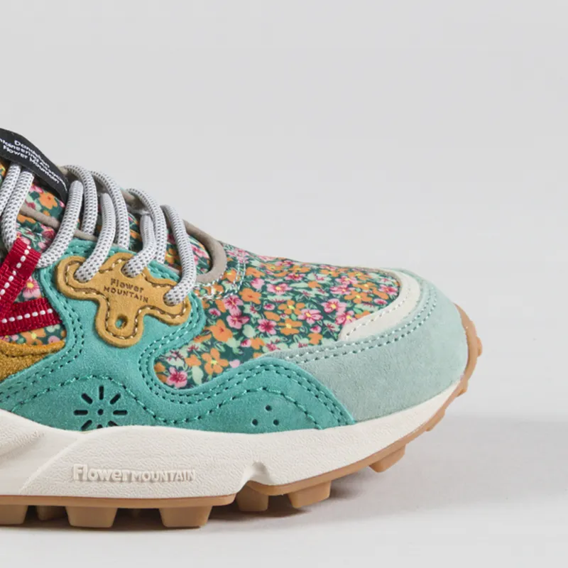 Flower Mountain Womens Yamano 3 Shoes Light Green Caraibi Zucca Suede Nylon Flower-5