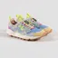 Flower Mountain Womens Yamano 3 Shoes Yellow White Azure Suede Mesh