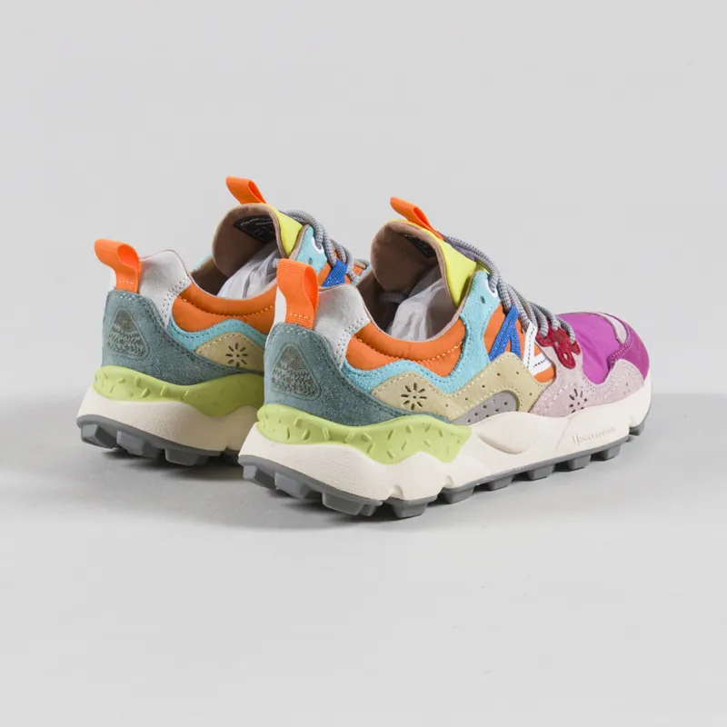 Flower Mountain Womens Yamano 3 Shoes Fuchsia Pink Multi Suede Nylon-1