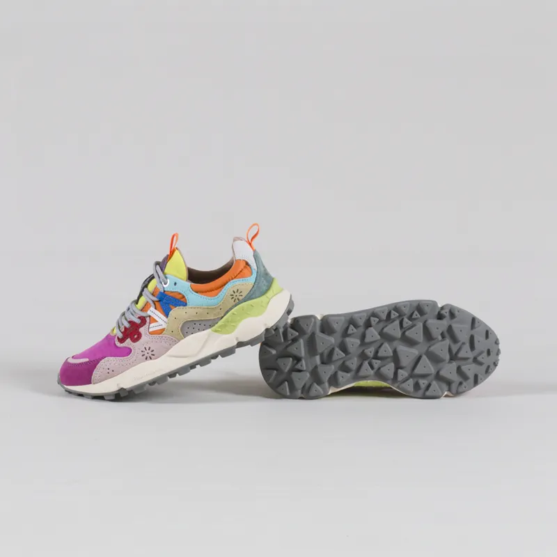 Flower Mountain Womens Yamano 3 Shoes Fuchsia Pink Multi Suede Nylon-3