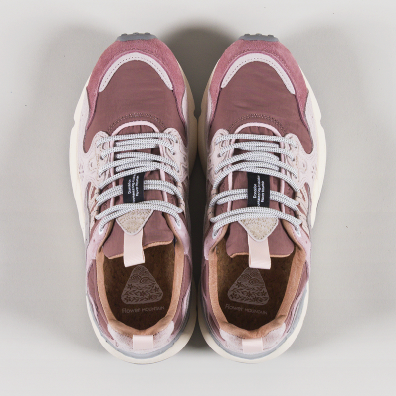 Flower Mountain Womens Yamano 3 Shoes rose Light Pink Purple Suede Nylon-6