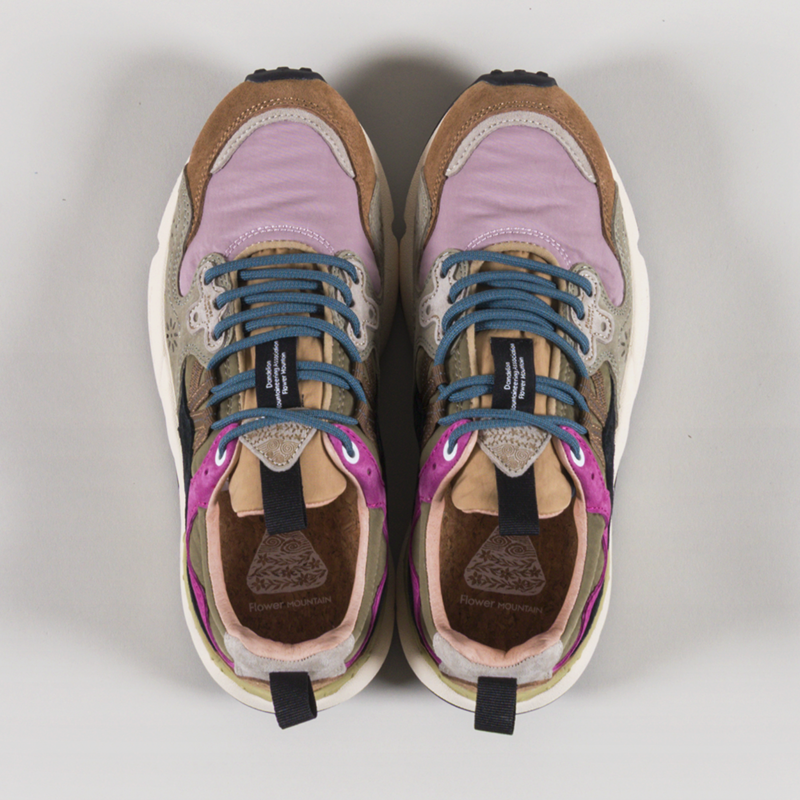 Flower Mountain Womens Yamano 3 Shoes Light Brown Rose Suede Nylon-6