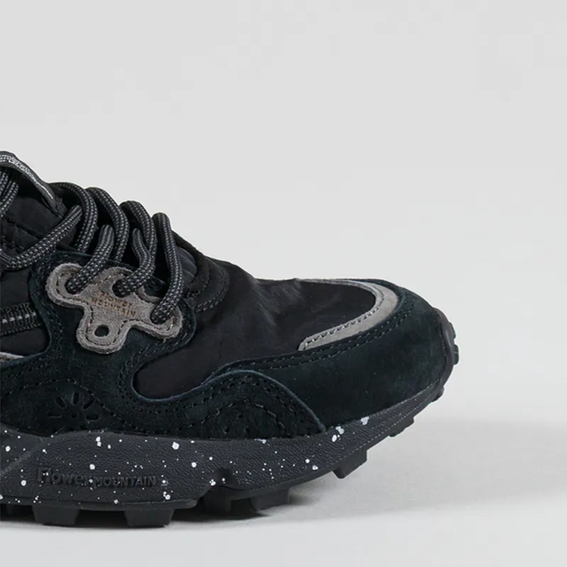 Flower Mountain Womens Yamano 3 Shoes Black Suede Nylon-5