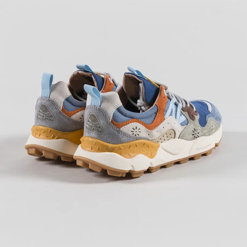 Flower Mountain Yamano 3 Shoes Azure Sage Suede Nylon-1