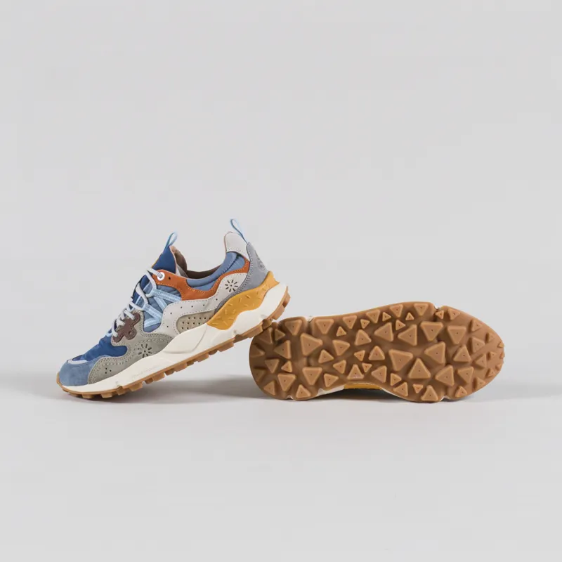 Flower Mountain Yamano 3 Shoes Azure Sage Suede Nylon-3