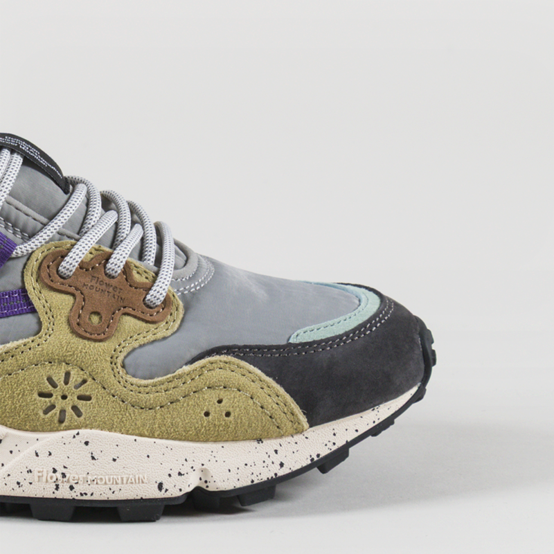 Flower Mountain Yamano 3 Shoe Dark Grey Light Grey Zucca Suede Pony Hair Nylon-5