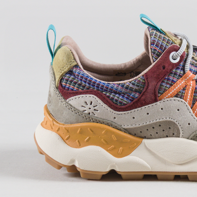 Flower Mountain Yamano 3 Shoes Grey Military Rust Suede Cotton Stripe-4